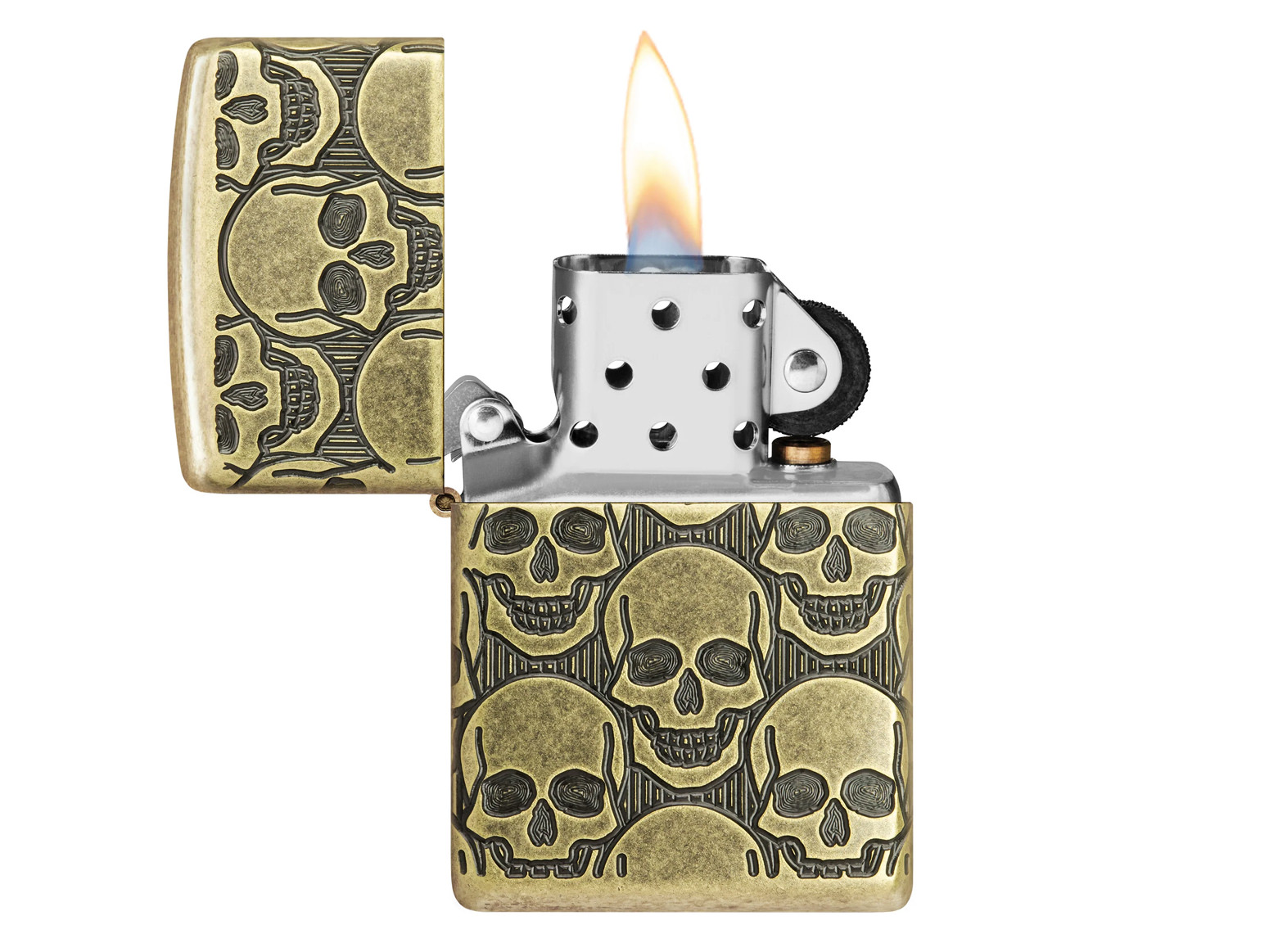 Zippo-Lighter Armor Skulls Cackling Craniumproduct zoom image #2