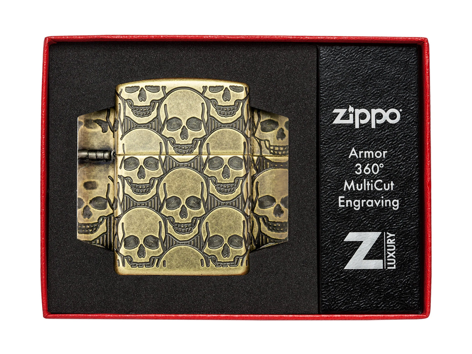 Zippo-Lighter Armor Skulls Cackling Craniumproduct zoom image #3